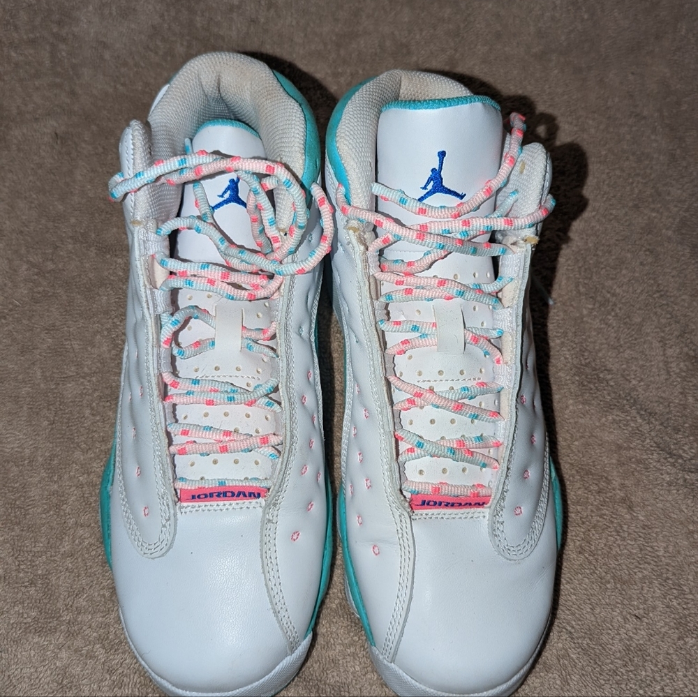 Retro 13s aurora green